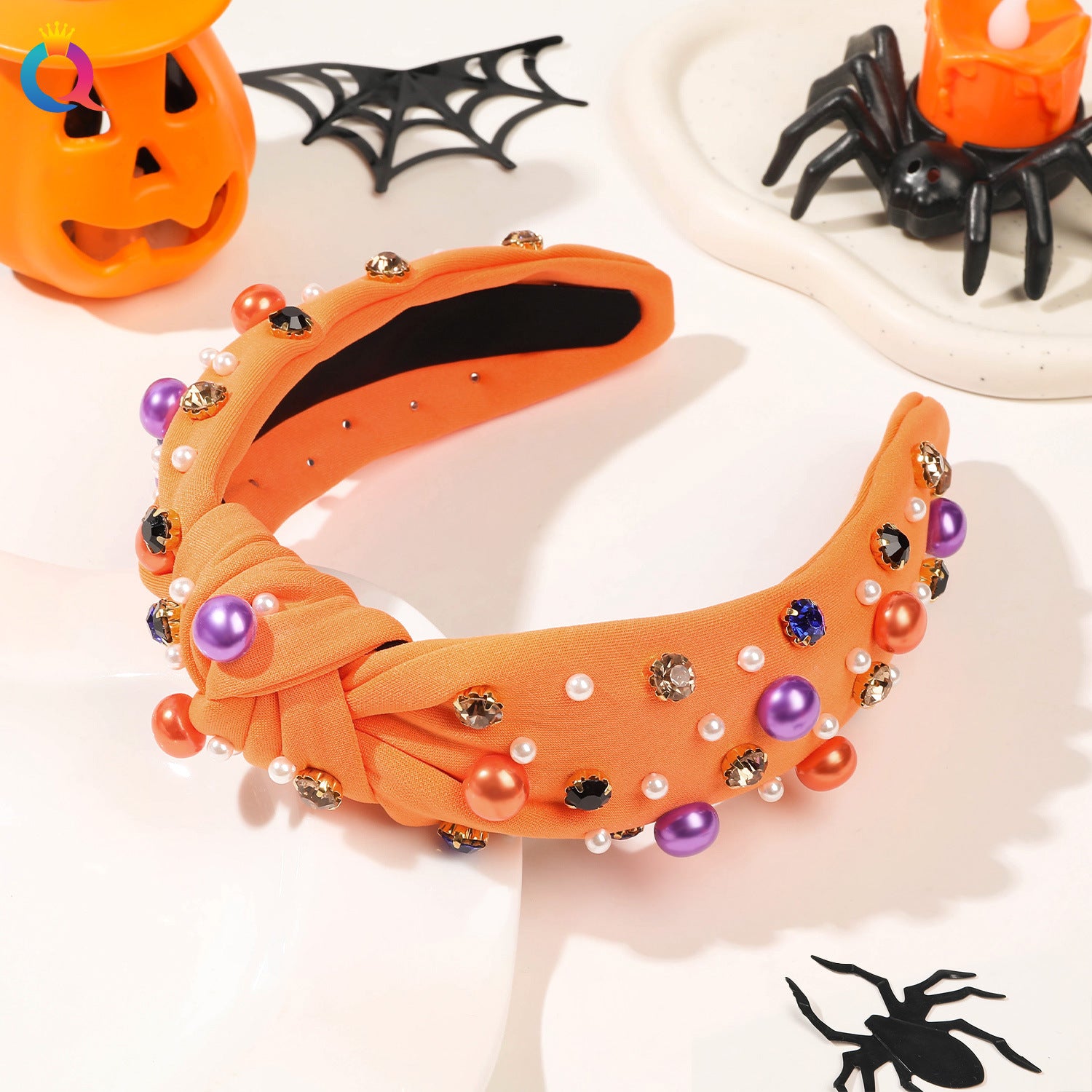 Wholesale Halloween Diamond Pearl Headband